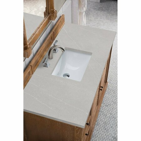 James Martin Vanities Savannah 48in Single Vanity, Driftwood w/ 3 CM Eternal Serena Quartz Top 238-104-5211-3ESR